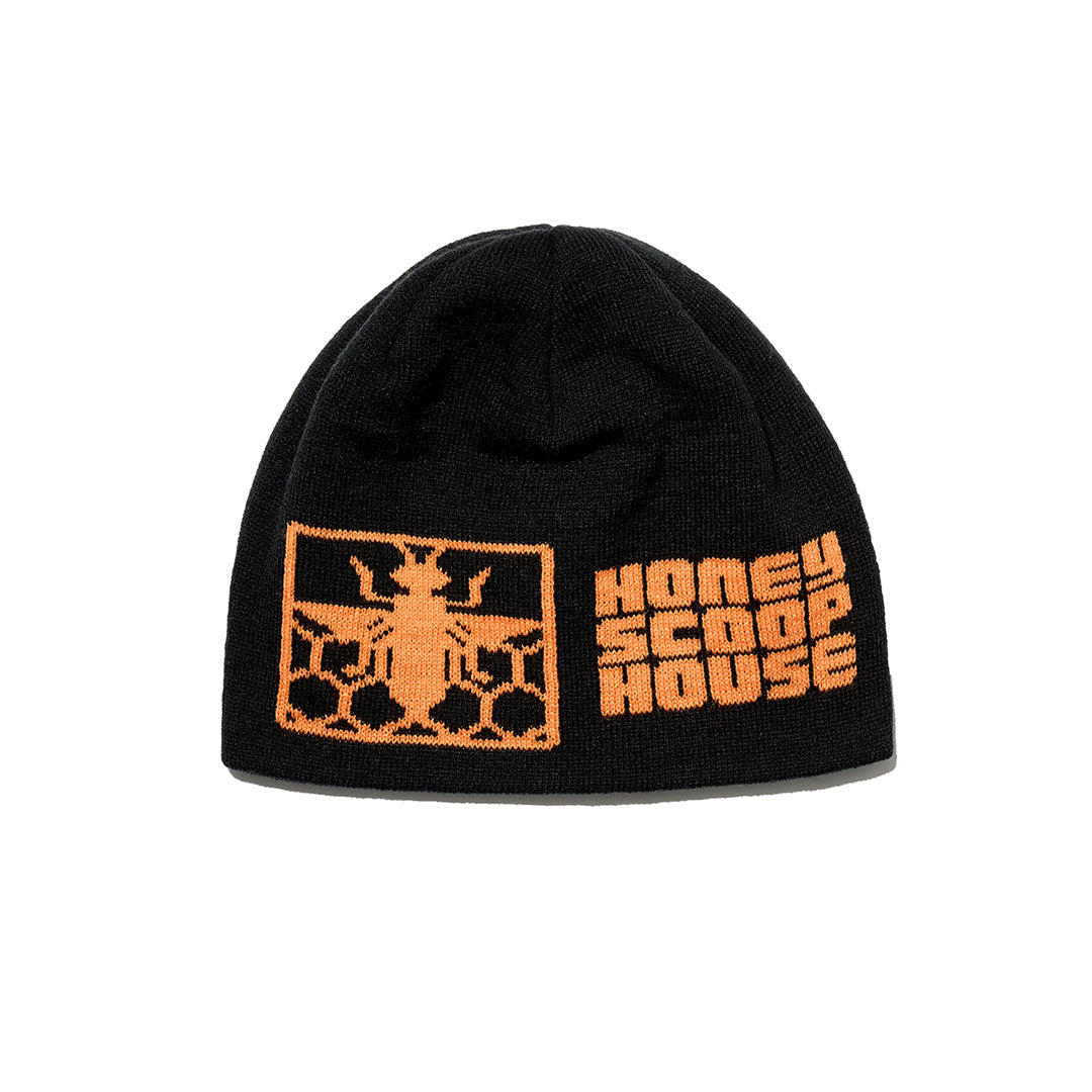 HONEY COMB BEANIE BLACK