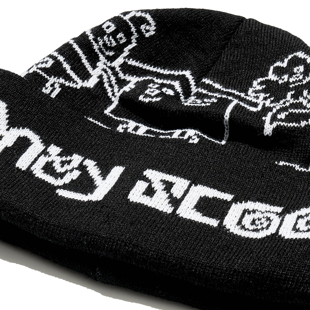 BHF LOGO CUFF BEANIE BLACK