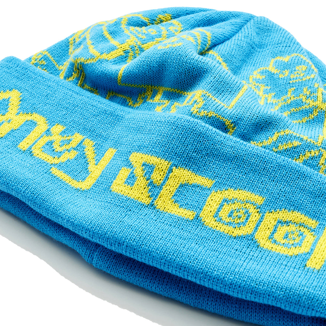 BHF LOGO CUFF BEANIE BLUE