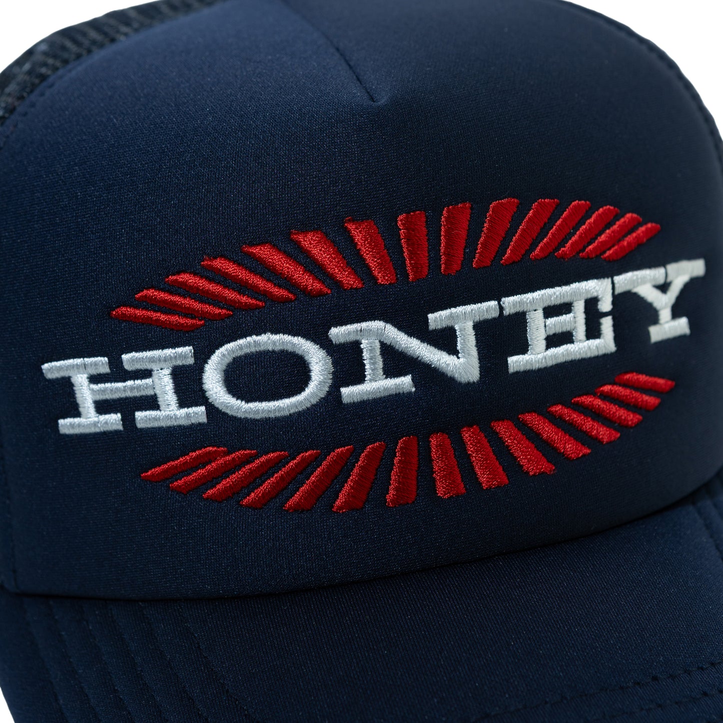 BURST LOGO TRUCKER CAP NAVY