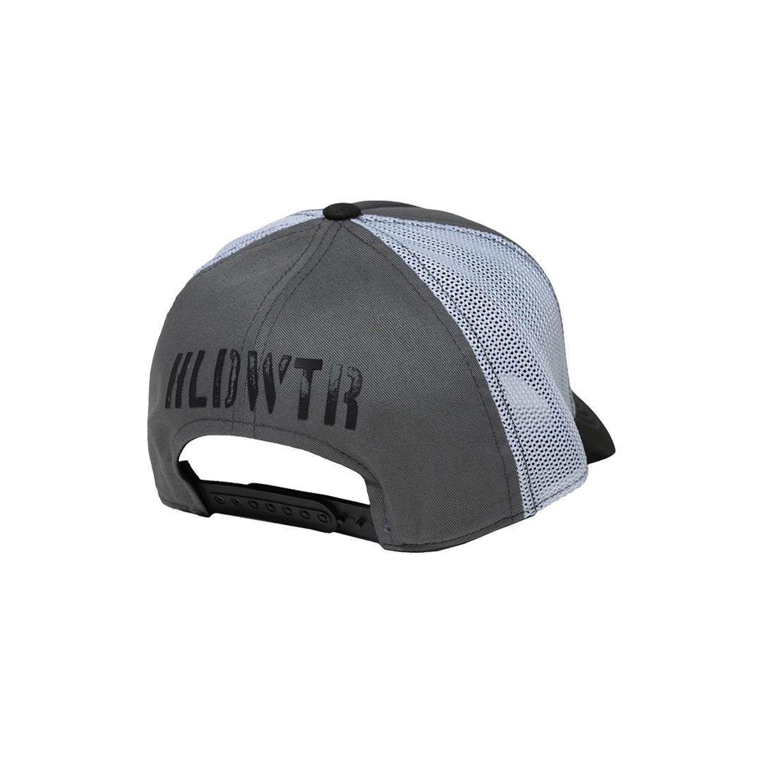 FLAG LOGO TRUCKER CAP CHARCOAL