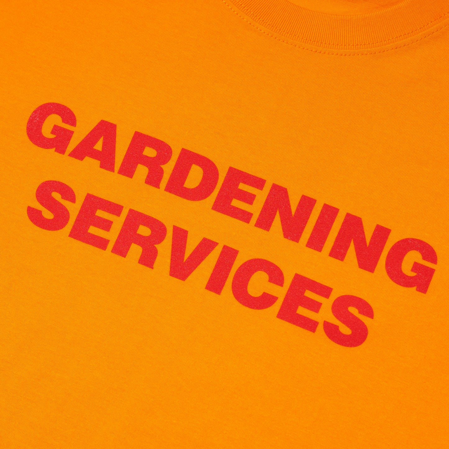 GARDENING SERVICES TEE ORANGE