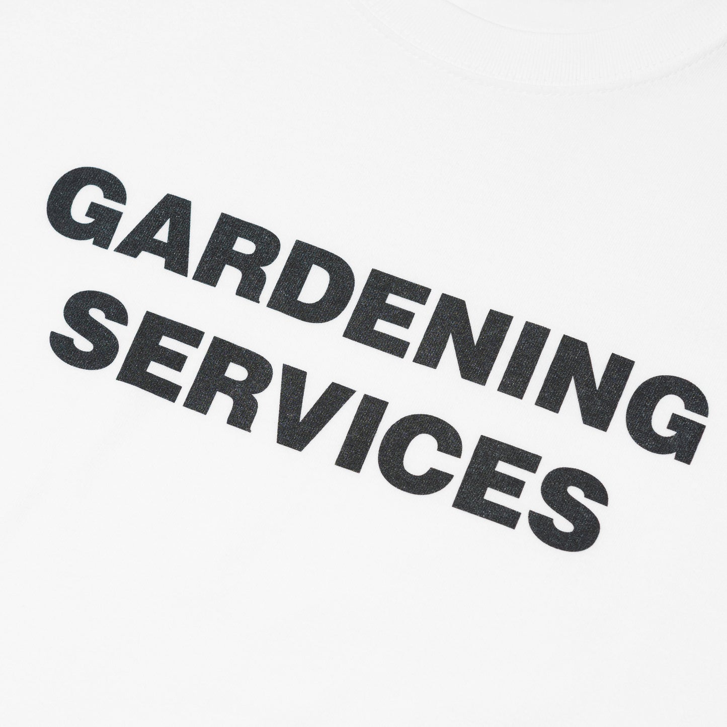 GARDENING SERVICES TEE WHITE