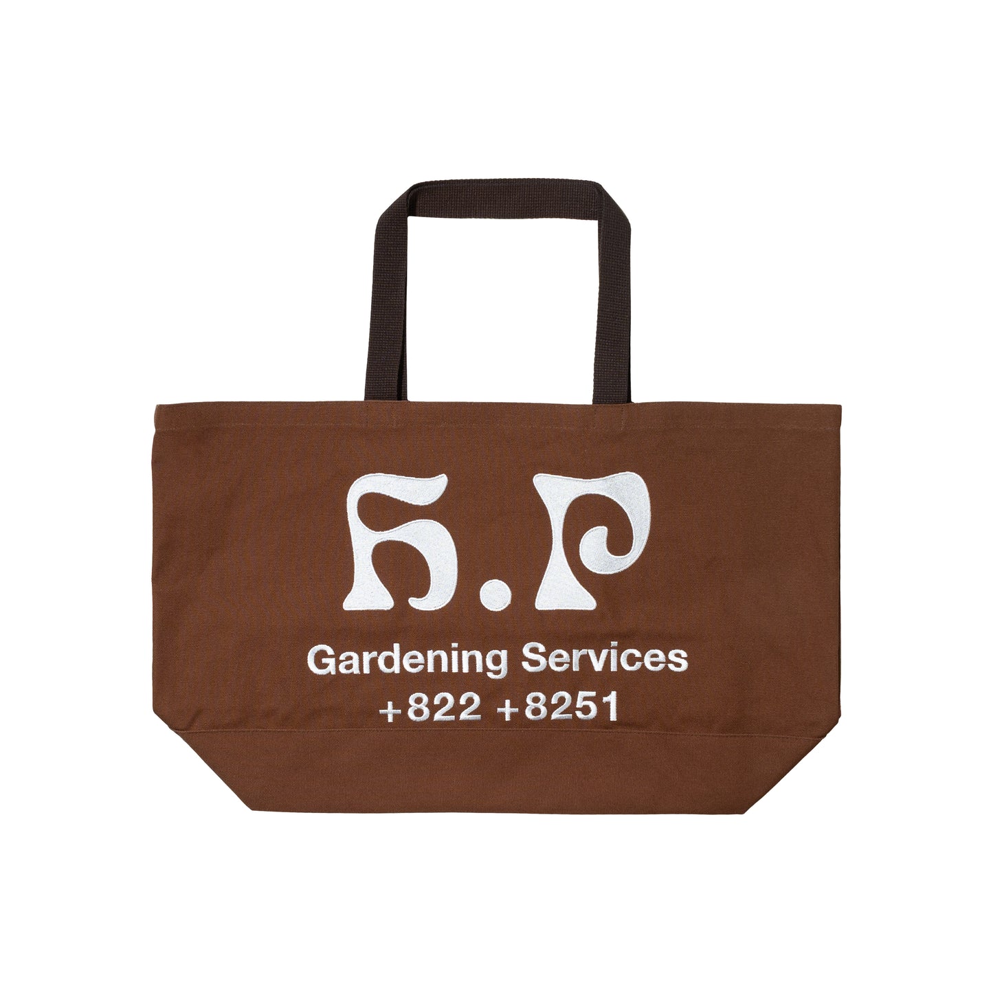 GARDENING SERVICES TOTE BAG BROWN