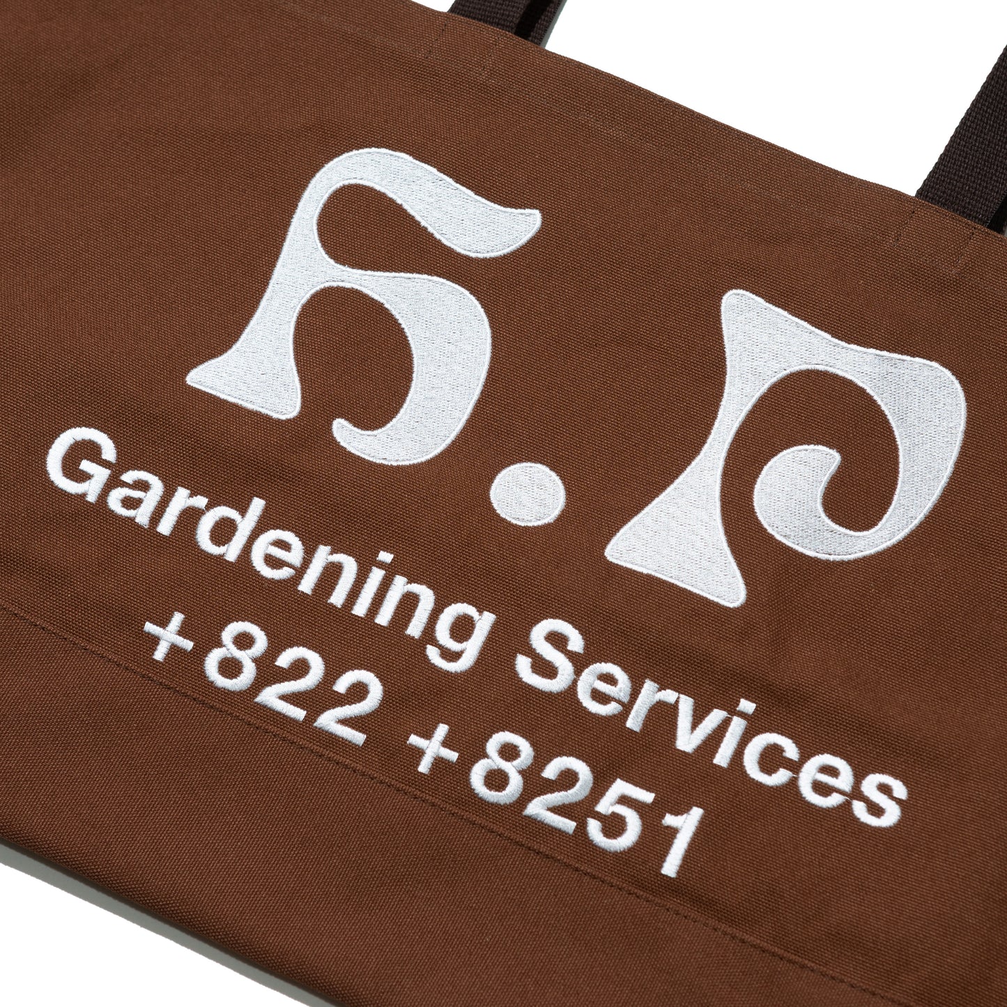 GARDENING SERVICES TOTE BAG BROWN