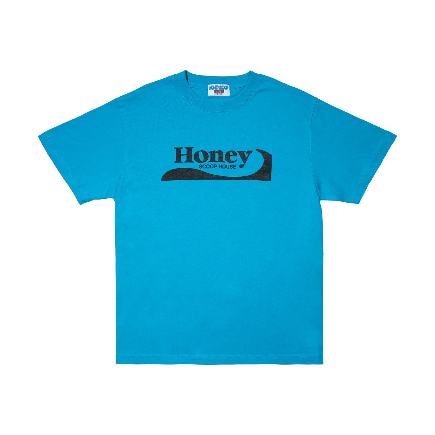 H.WAVE LOGO TEE BLUE