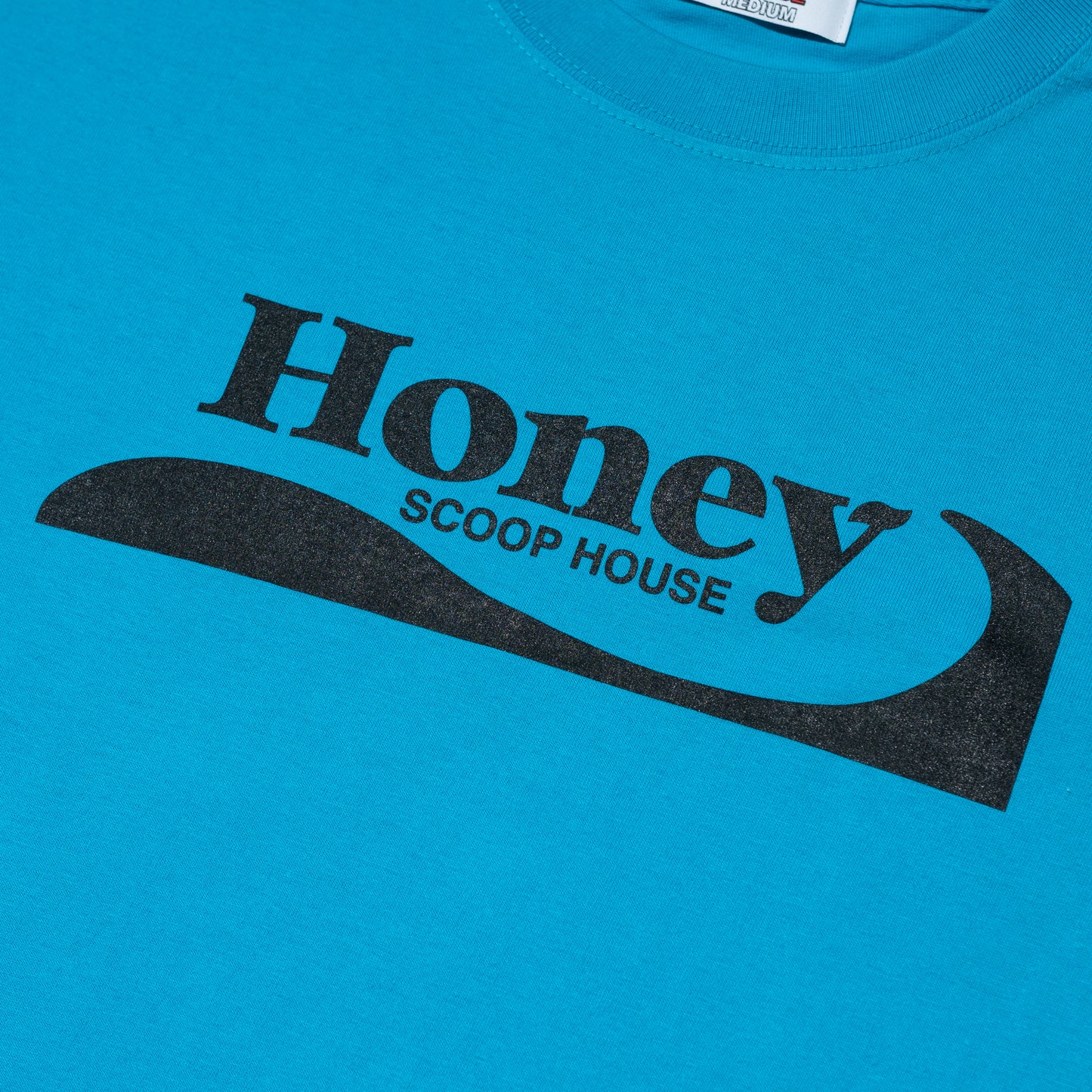 H.WAVE LOGO TEE BLUE