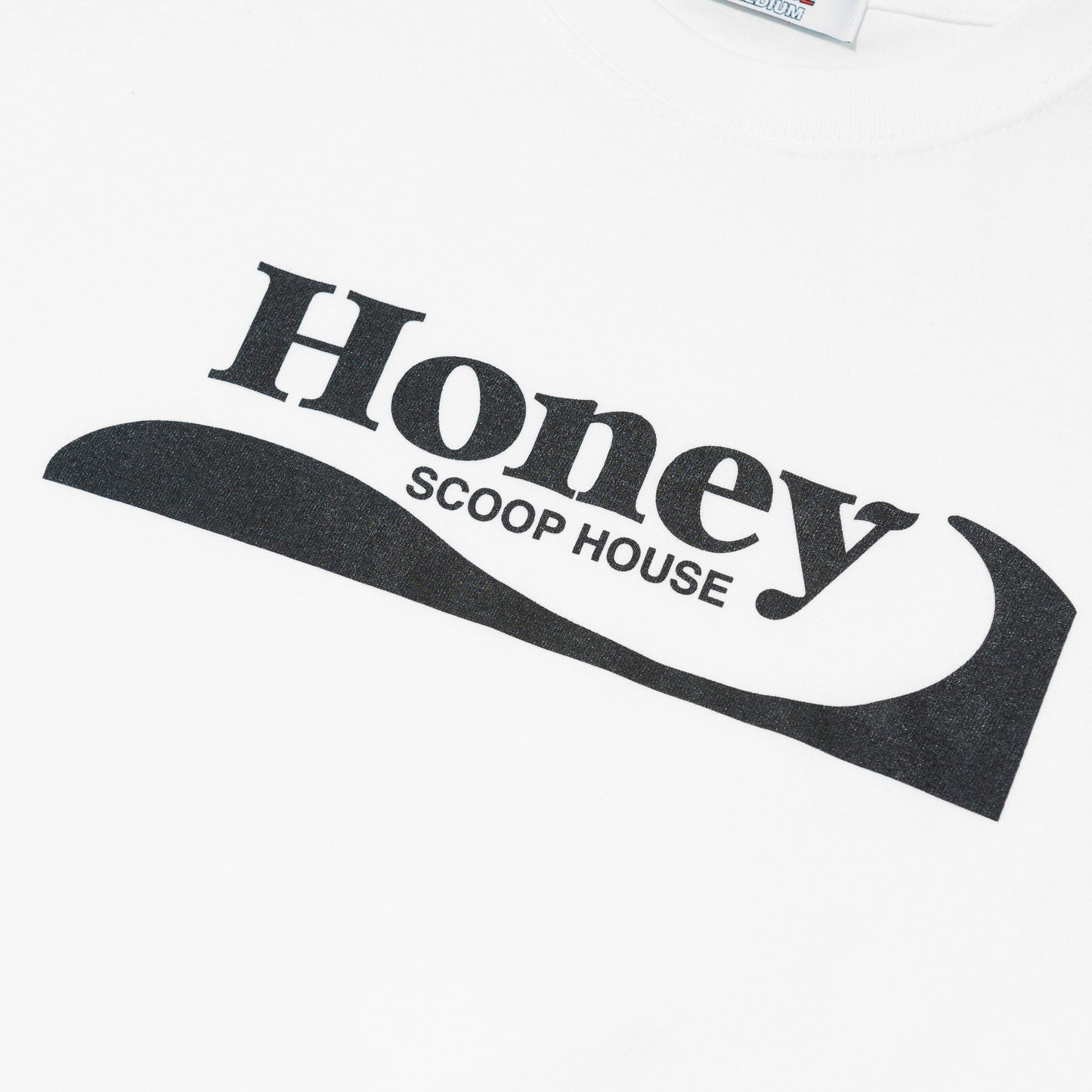 H.WAVE LOGO TEE WHITE