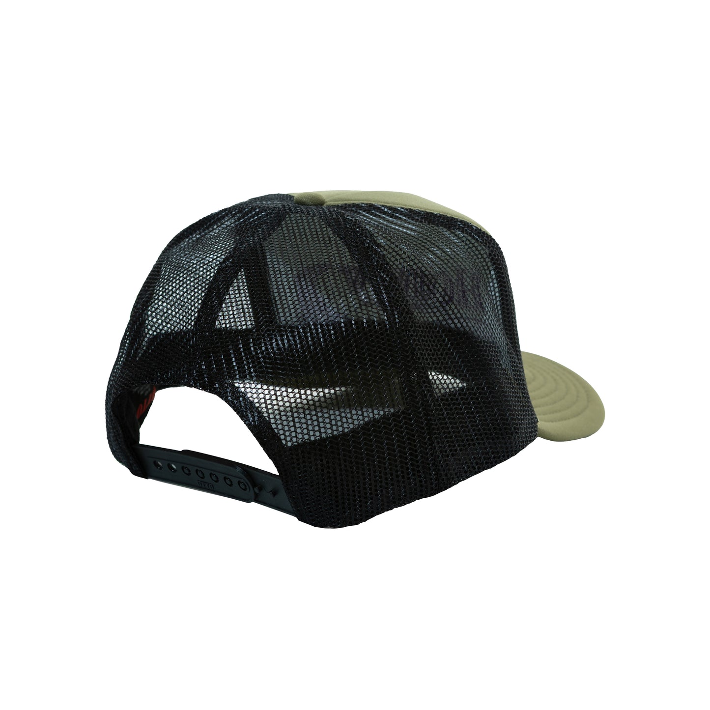 H.WAVE LOGO MESH TRUCKER CAP OLIVE