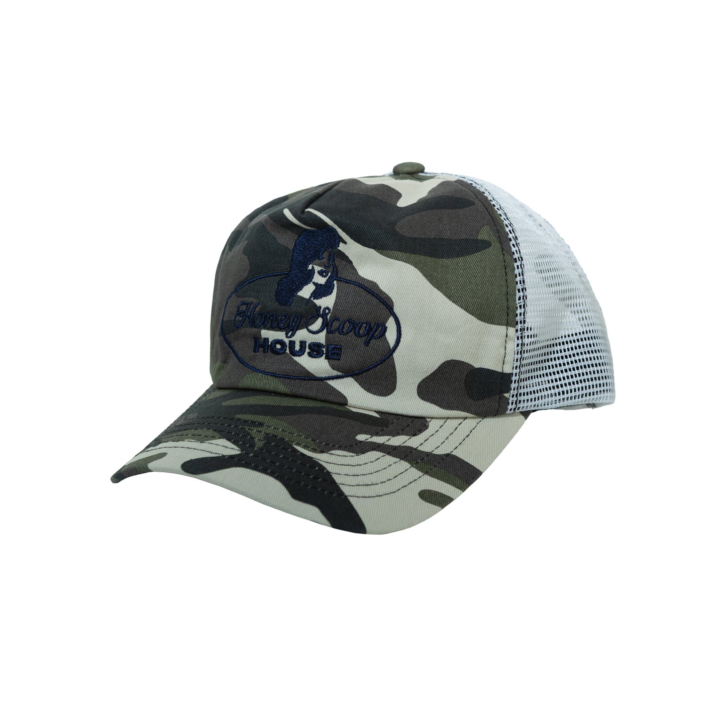 H-LADY LOGO MESH CAP CITY CAMO WHITE
