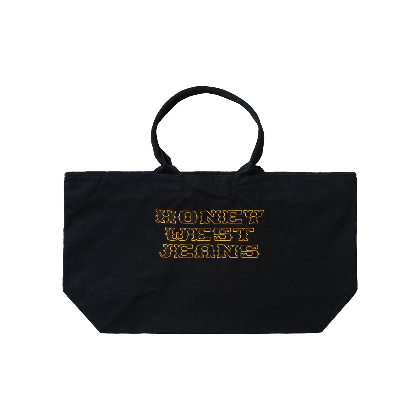 HONEY WEST JEANS ZIP TOTE BAG BLACK