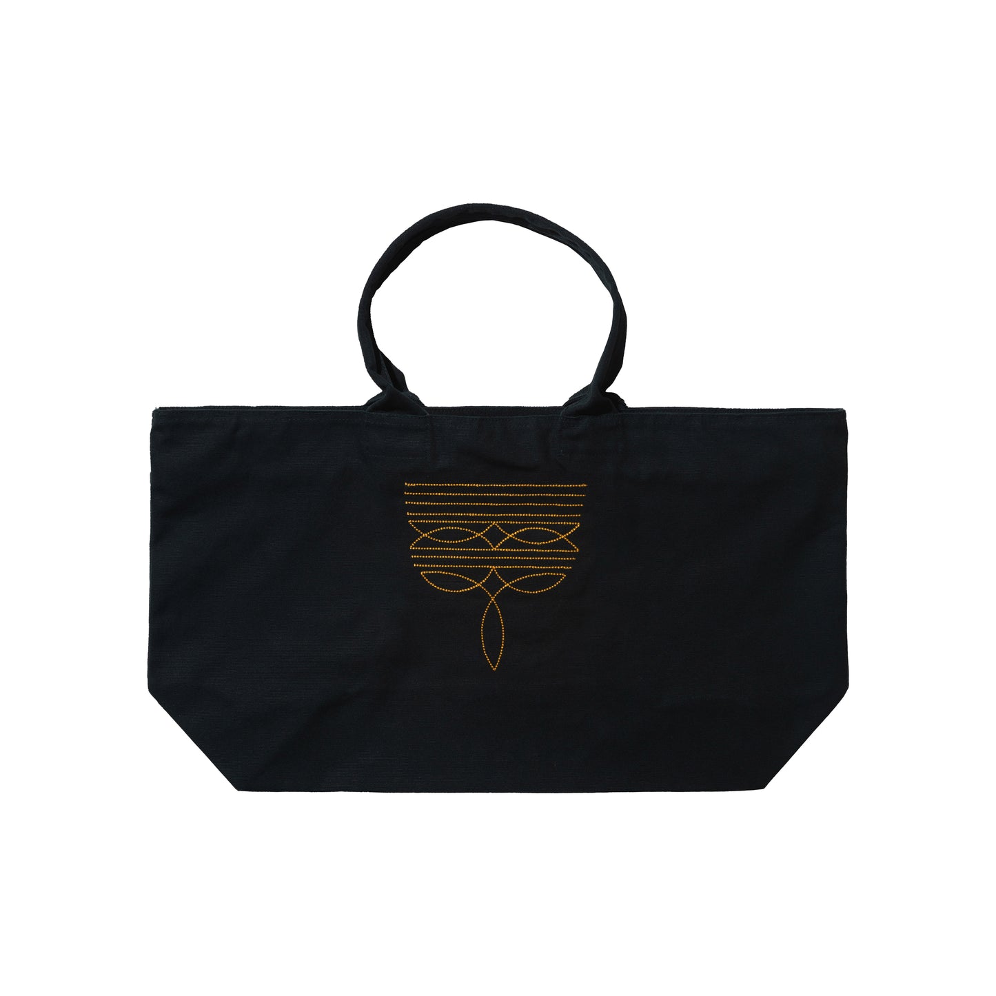 HONEY WEST JEANS ZIP TOTE BAG BLACK