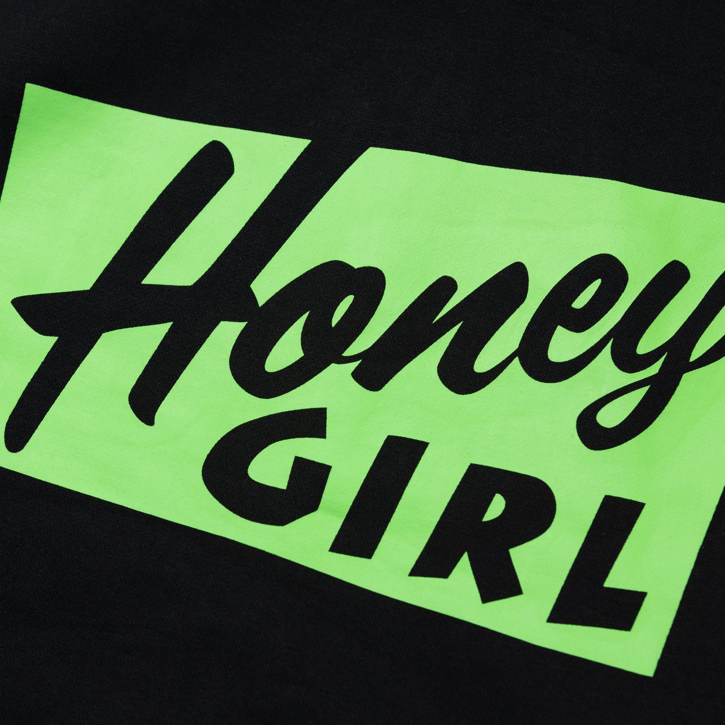 HONEY GIRL ZIP UP HOODED SWEATSHIRT BLACK