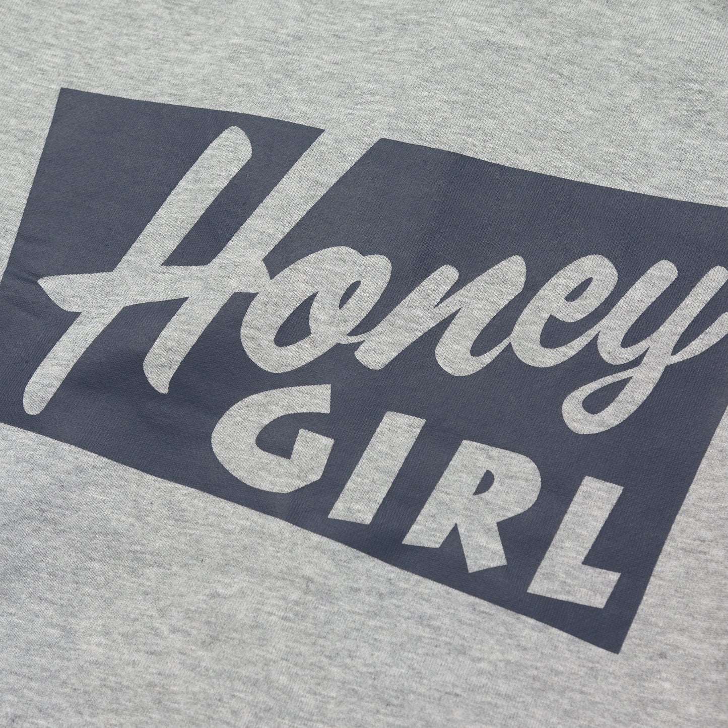 HONEY GIRL ZIP UP HOODED SWEATSHIRT GREY