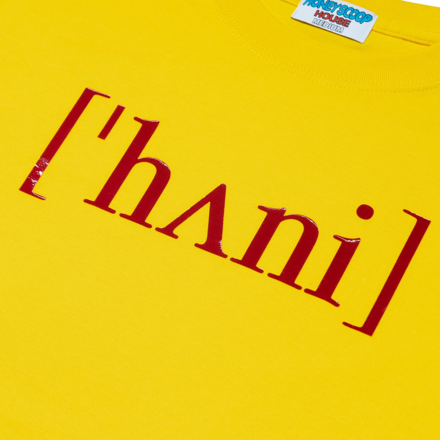 HONEY PHONETIC TEE YELLOW