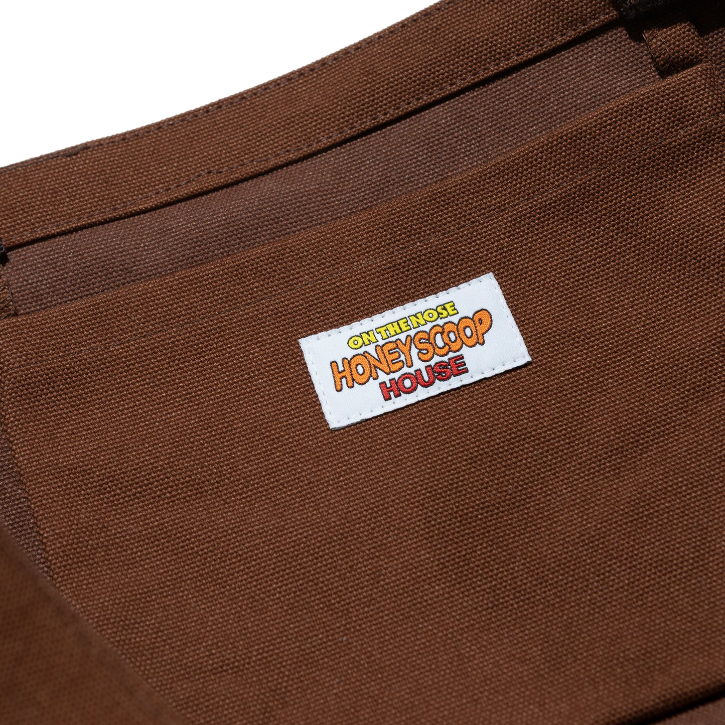 HONEY PHONETIC TOTE BAG BROWN