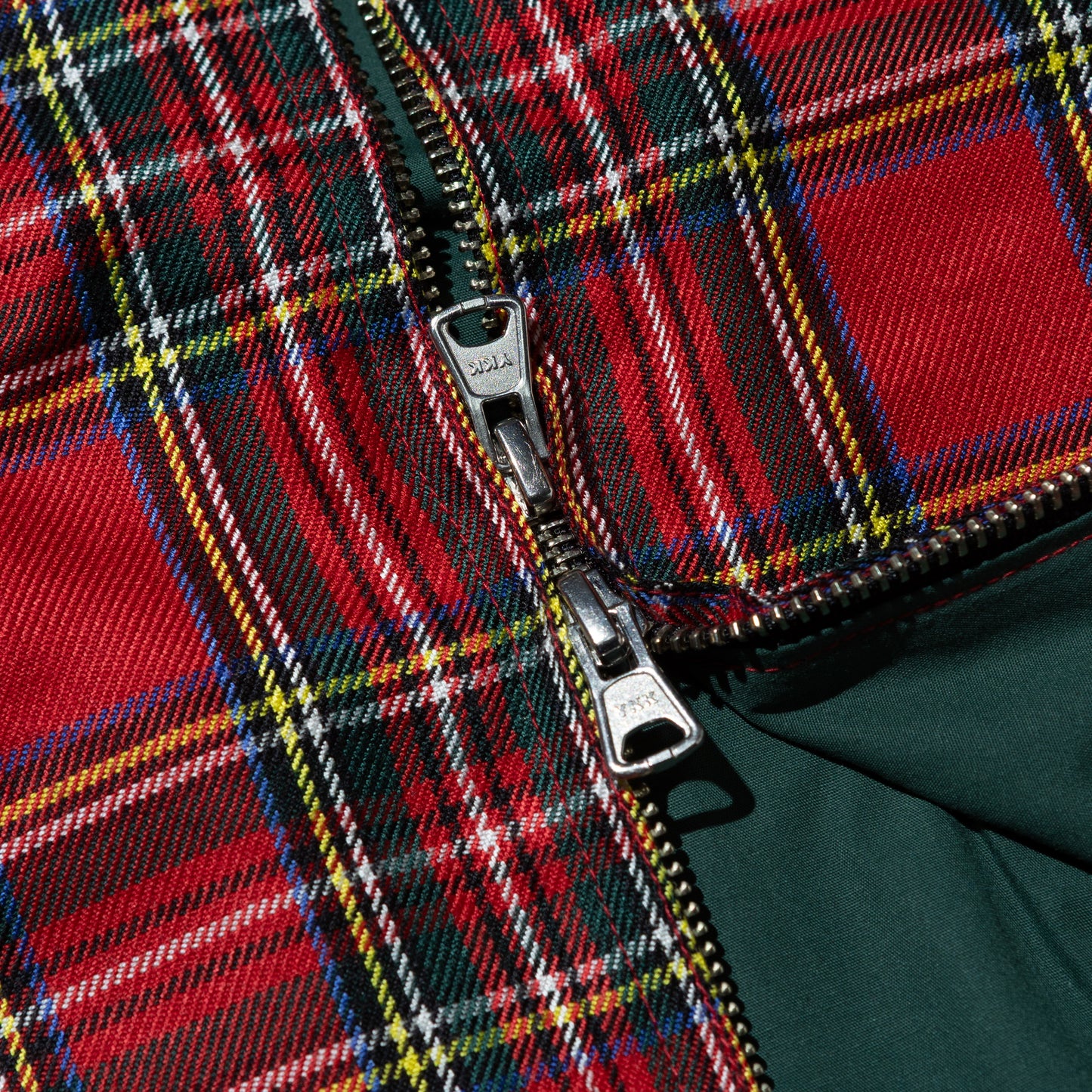 OE LOGO CHECK JACKET RED