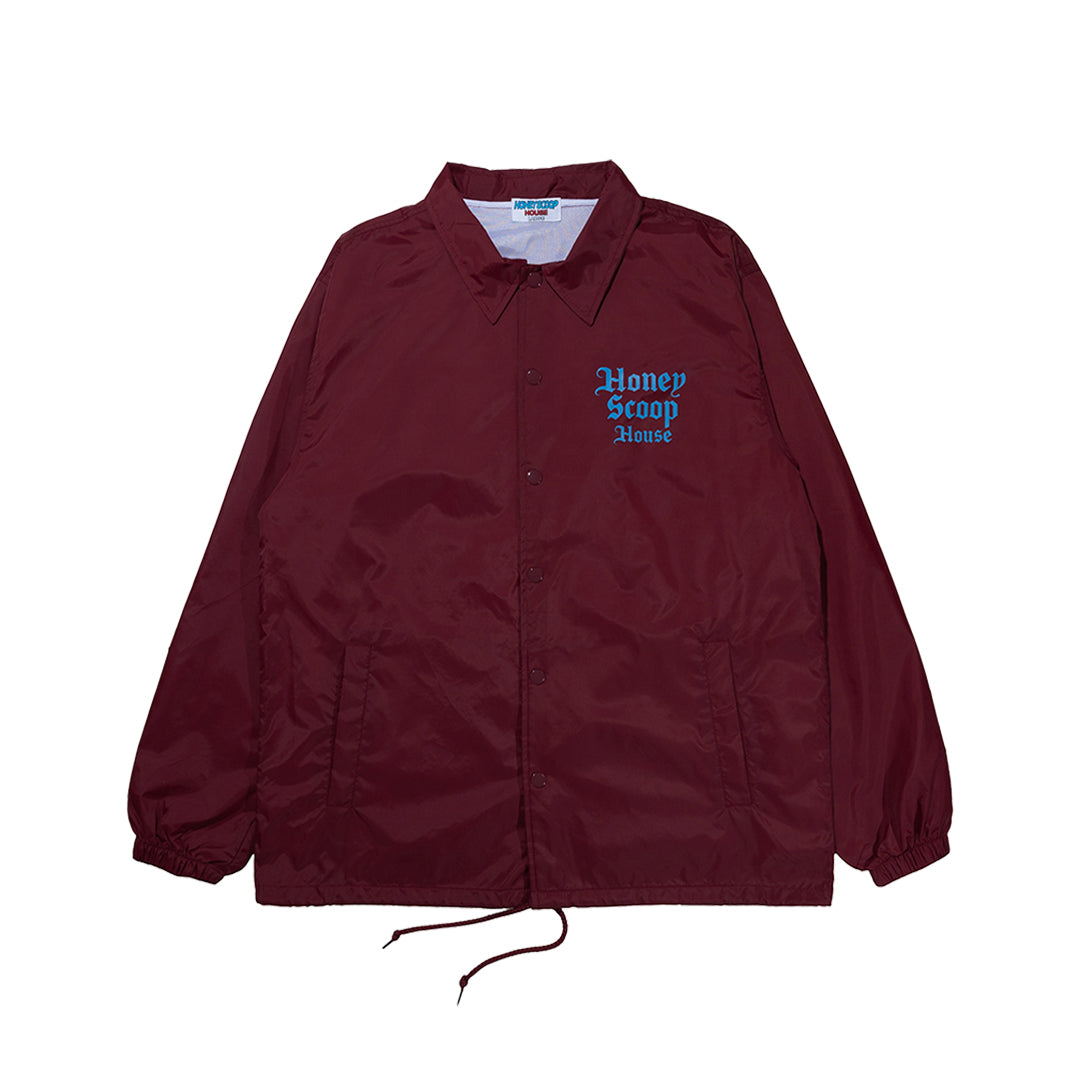 OE LOGO COACH JACKET MAROON