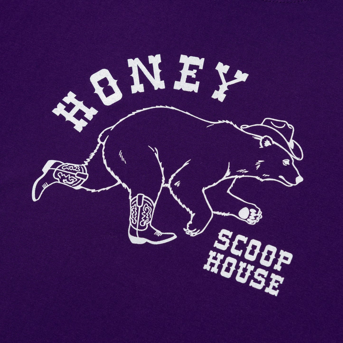 WESTERN BEAR TEE PURPLE