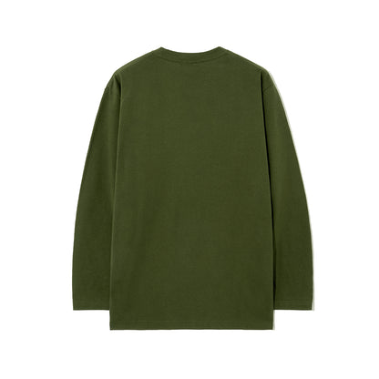 CLOVER LOGO L/S TEE DEEP GREEN
