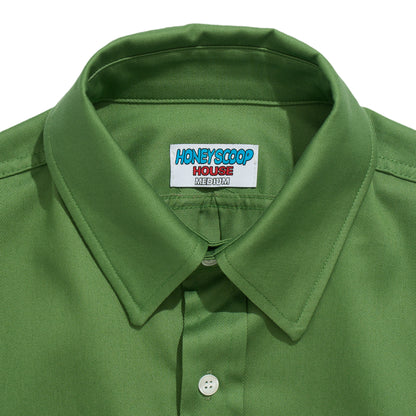 HONEY OVAL PATCH WORK SHIRT GREEN