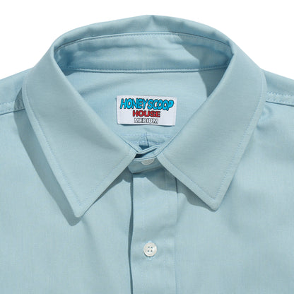 HONEY OVAL PATCH WORK SHIRT SKY BLUE