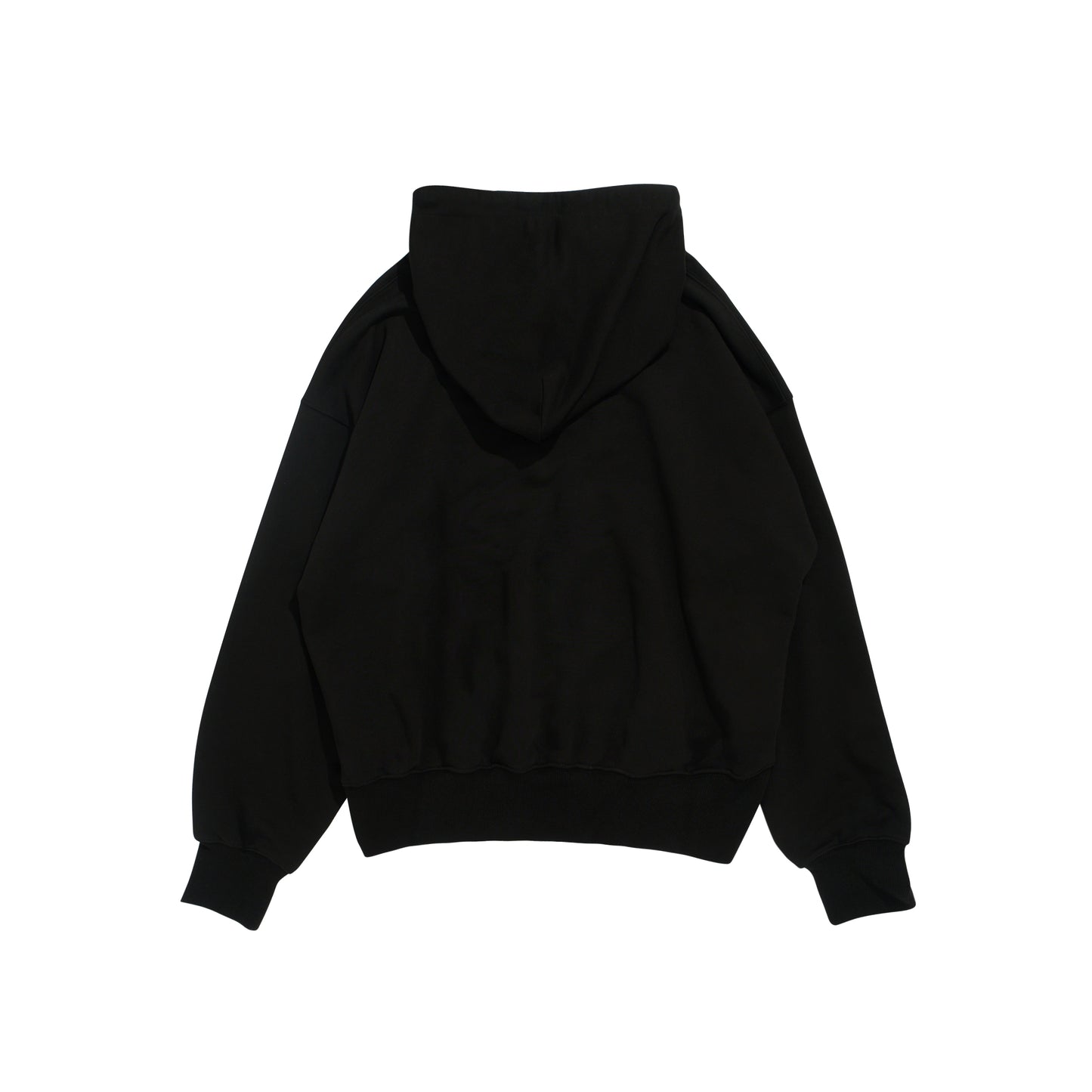 HONEY EMB HOODED SWEATSHIRT BLACK