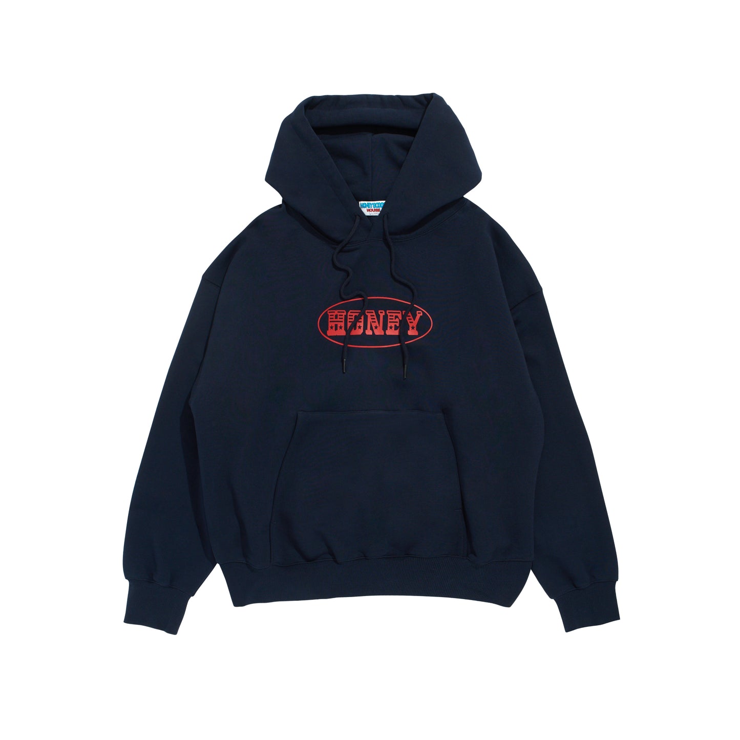 C-BOY LOGO HOODED SWEATSHIRT NAVY