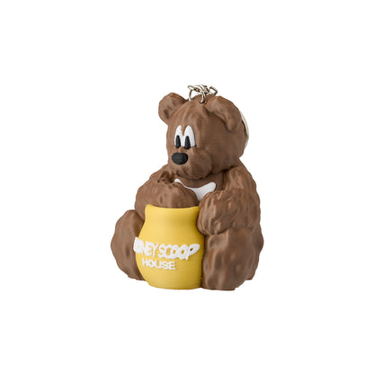 HONEY BEAR MANFROMEAST KEYCHAIN BROWN