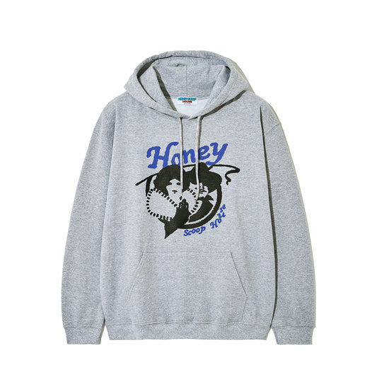 LNG LOGO HOODED SWEATSHIRT GREY