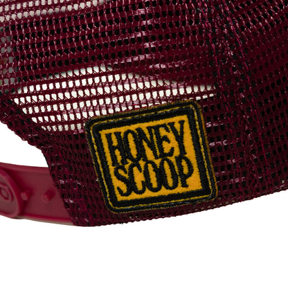 3BEES TRUCKER CAP BURGUNDY