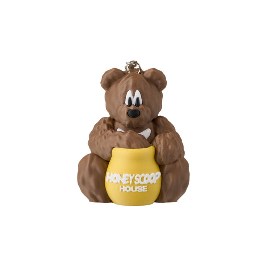 HONEY BEAR MANFROMEAST KEYCHAIN BROWN