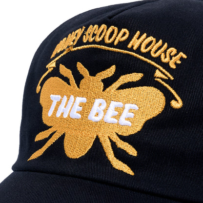 HONEY BEE 5-PANEL CAP BLACK