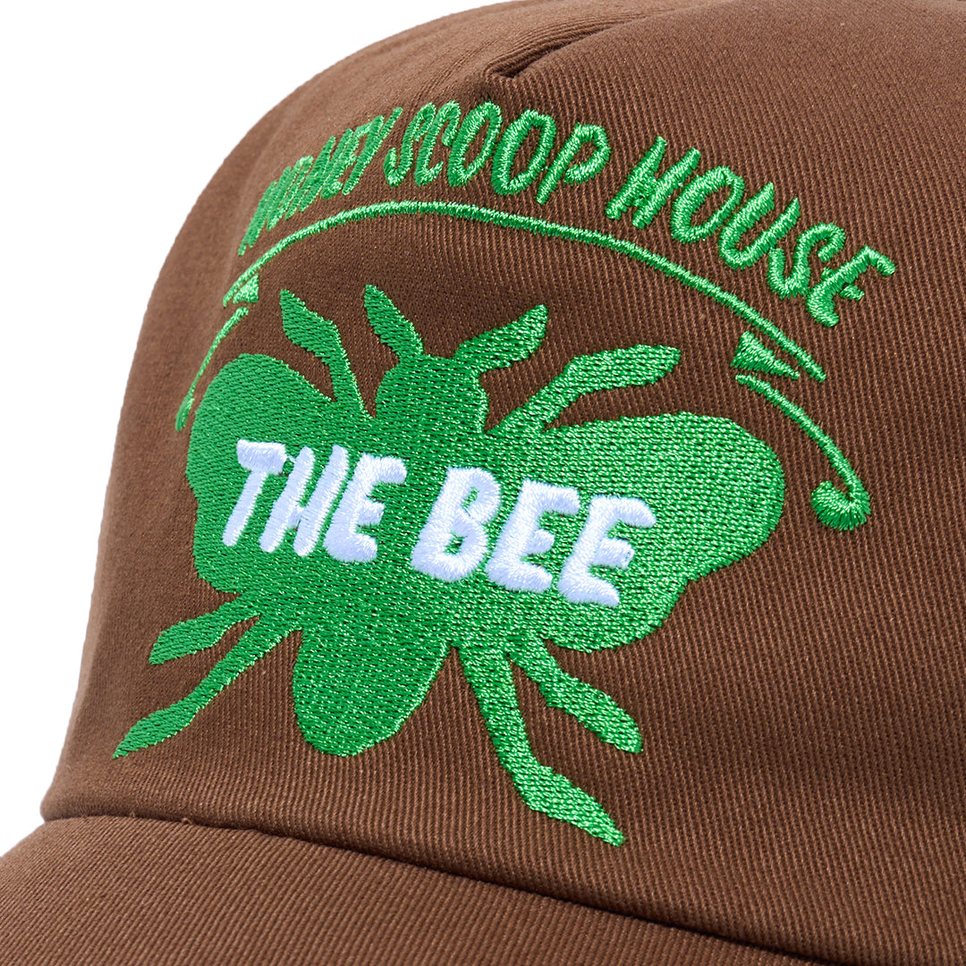 HONEY BEE 5-PANEL CAP BROWN