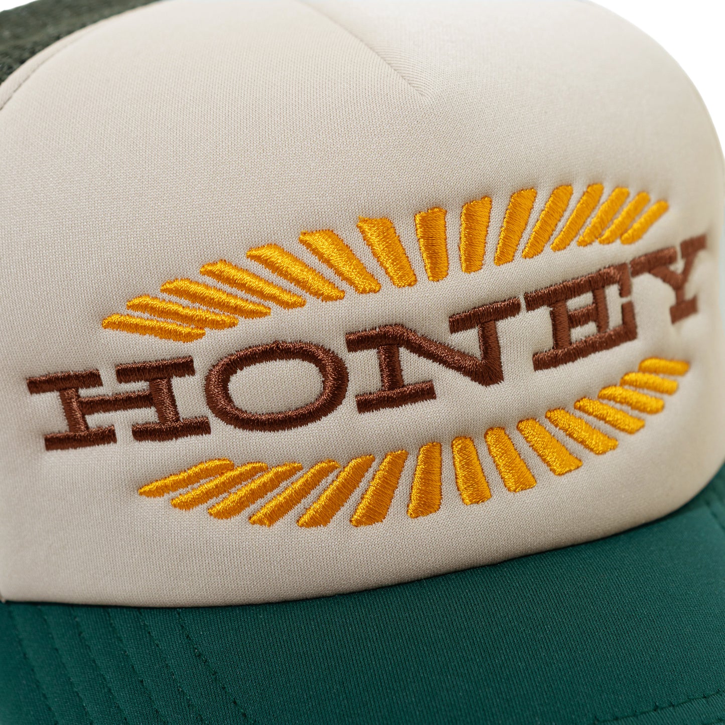 BURST LOGO TRUCKER CAP DEEP GREEN
