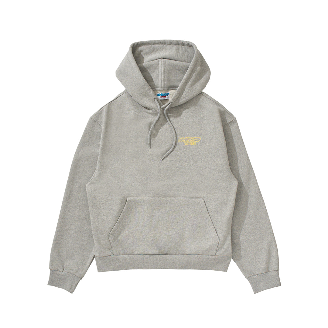 HONEY BEAR HOODED SWEATSHIRT GREY