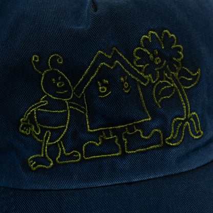 BHF LOGO OVERDYED CAP BLUE