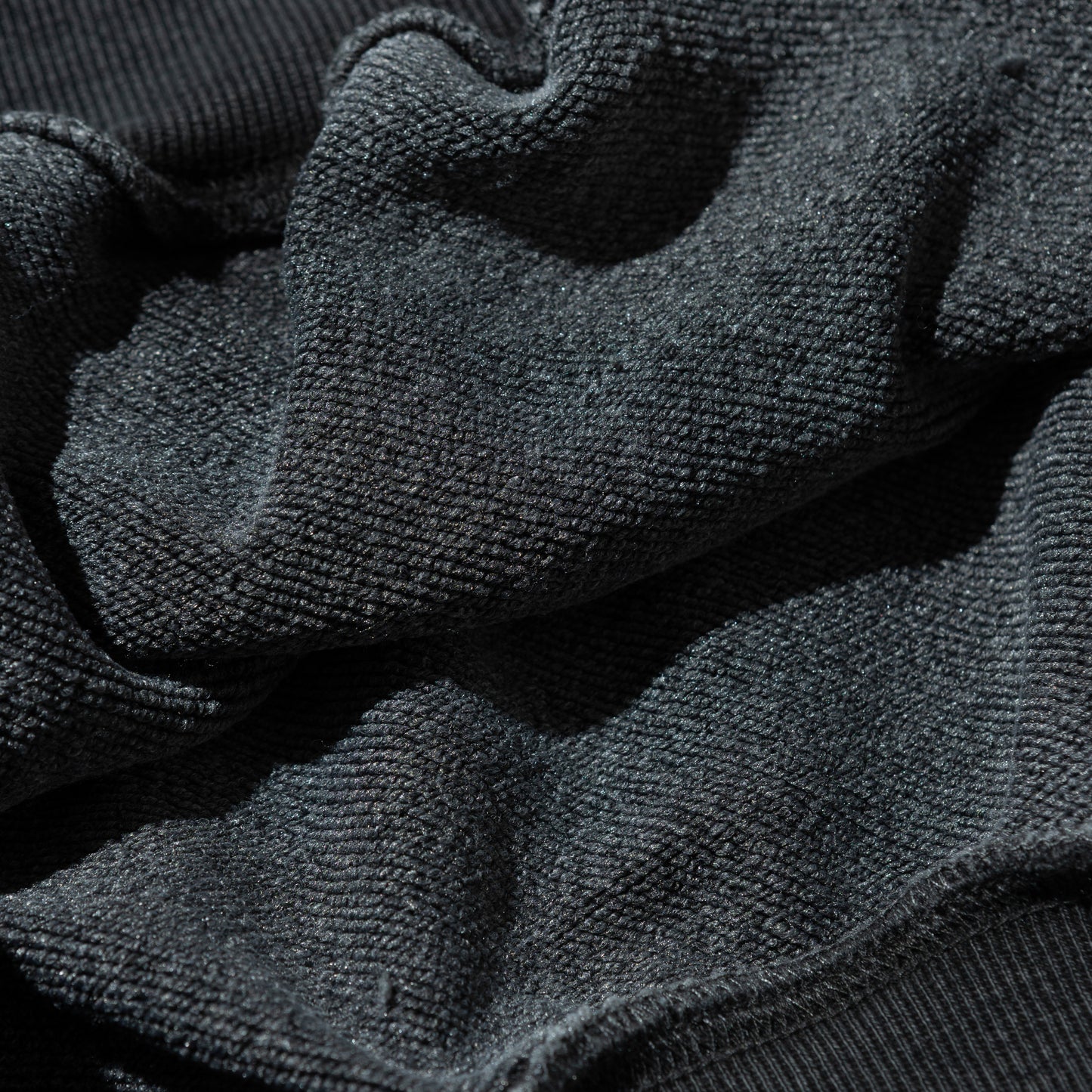 C-BOY LOGO OVERDYED CROP HOODED SWEATSHIRT CHARCOAL