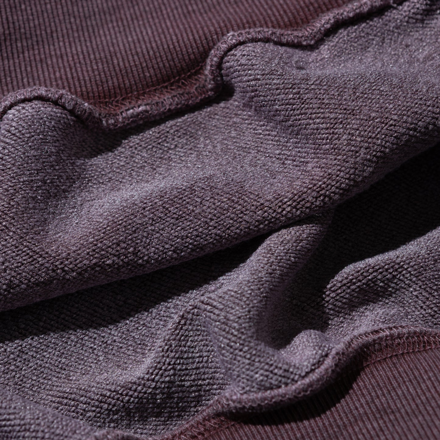 C-BOY LOGO OVERDYED CROP HOODED SWEATSHIRT WINE