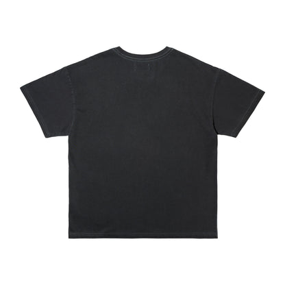 C-BOY LOGO OVERDYED TEE CHARCOAL