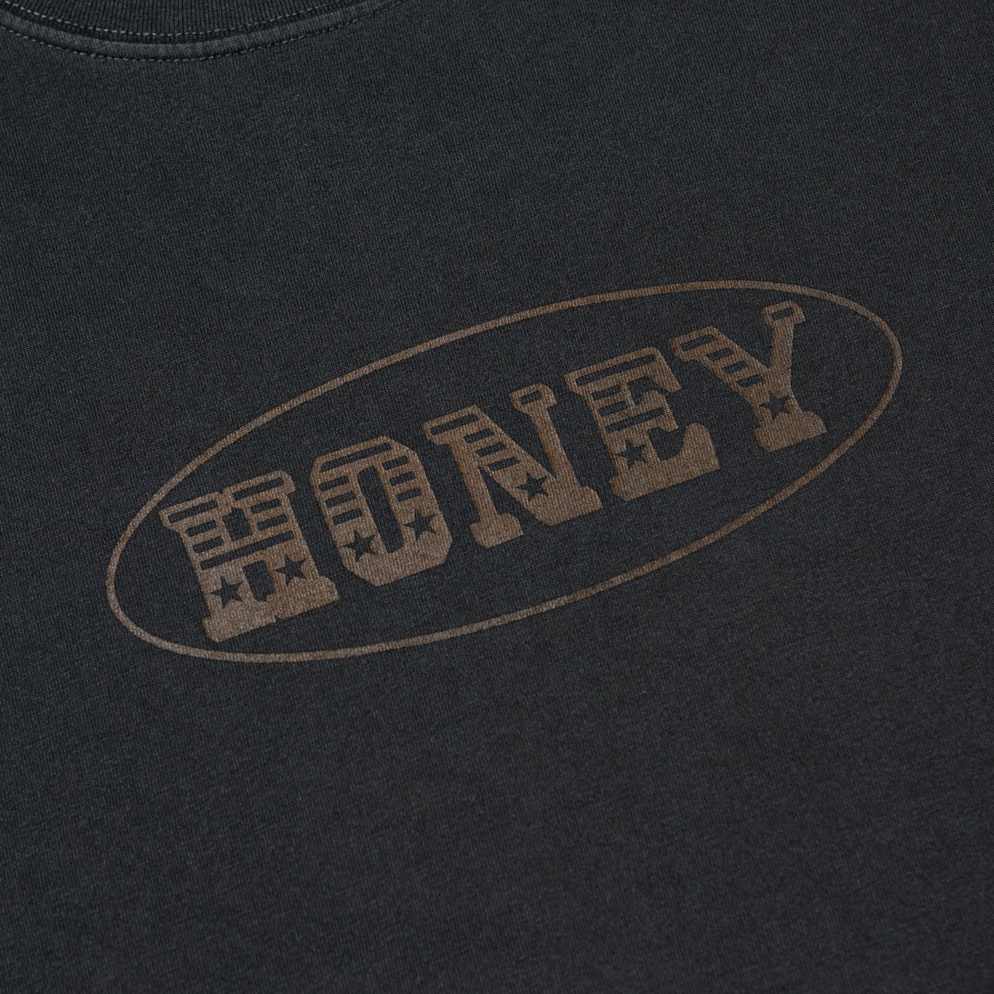 C-BOY LOGO OVERDYED TEE CHARCOAL