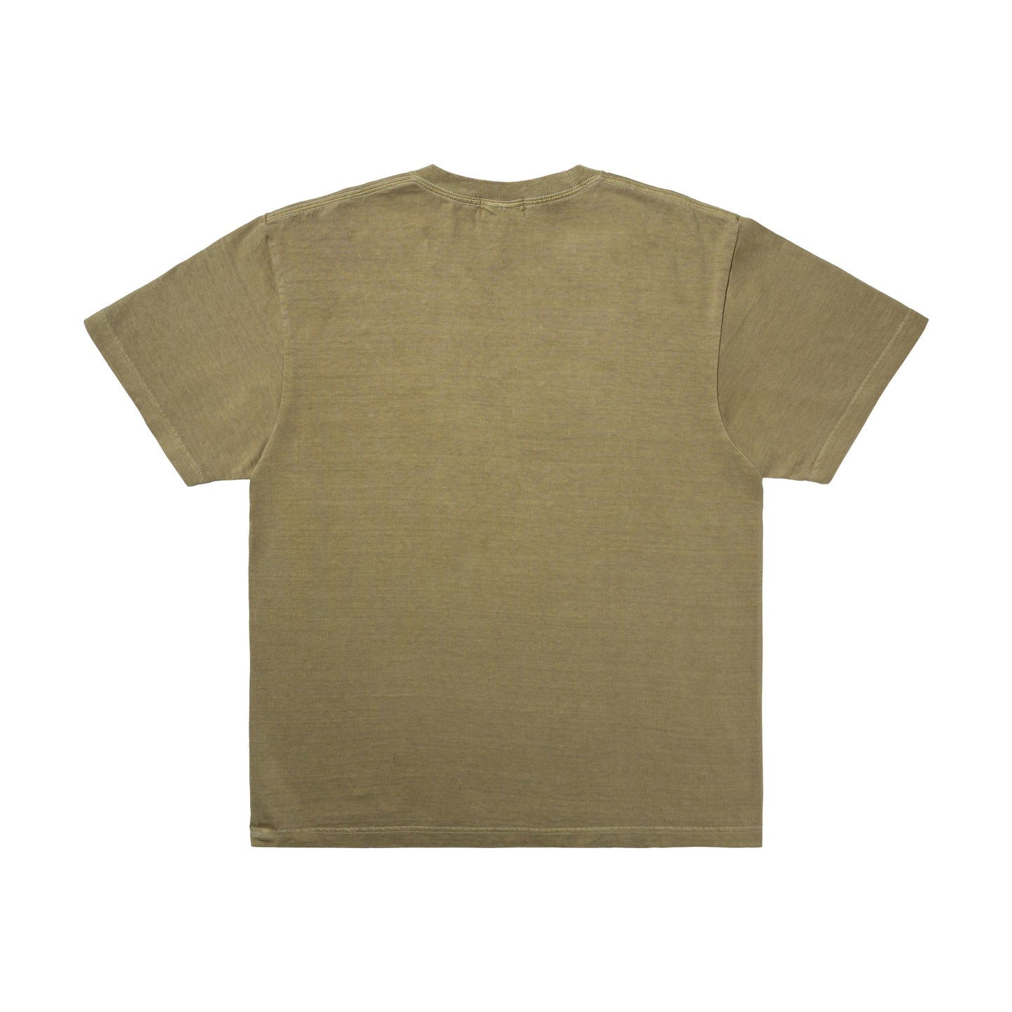 FLAG LOGO OVERDYED TEE CAMEL