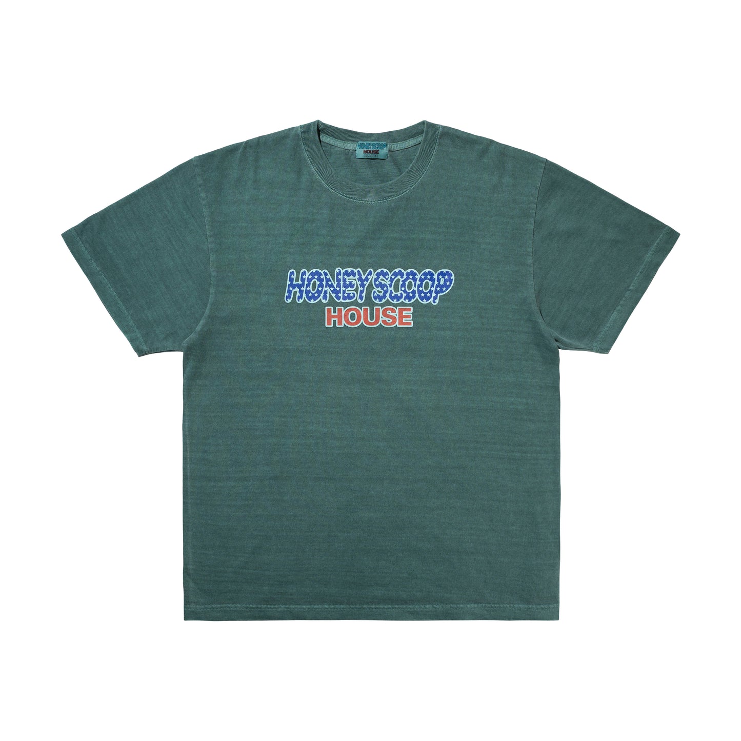 FLAG LOGO OVERDYED TEE GREEN