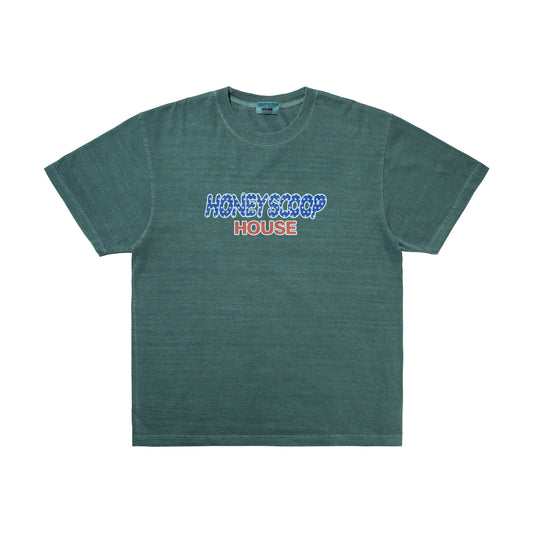 FLAG LOGO OVERDYED TEE GREEN