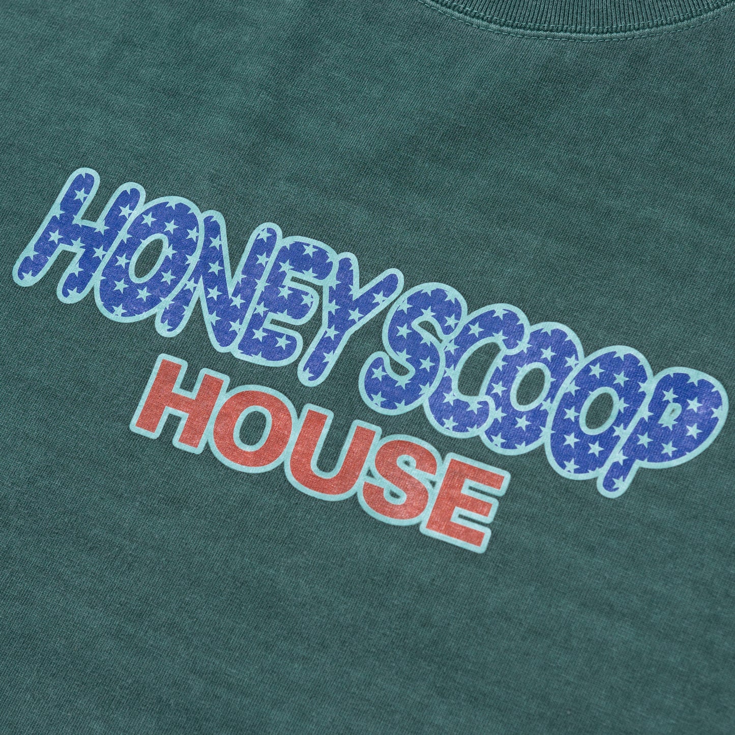 FLAG LOGO OVERDYED TEE GREEN