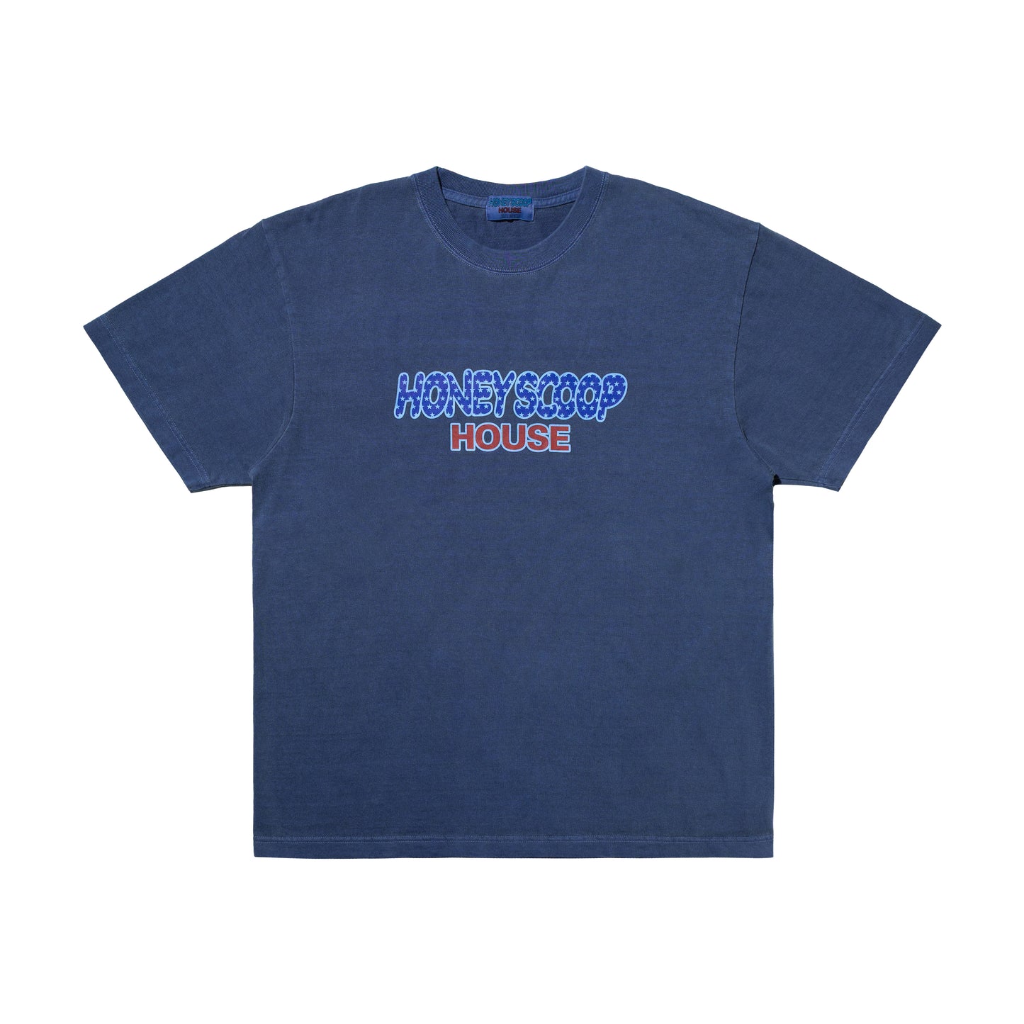 FLAG LOGO OVERDYED TEE NAVY