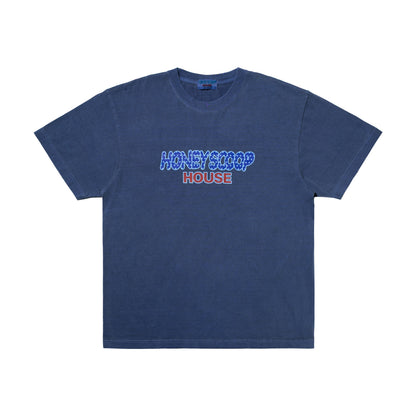 FLAG LOGO OVERDYED TEE NAVY