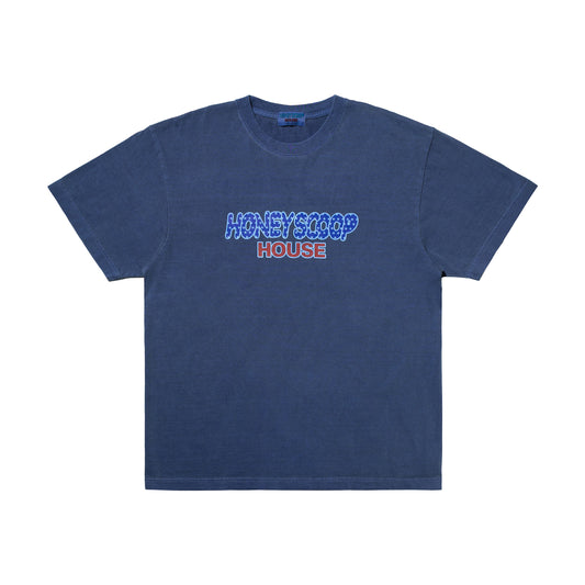 FLAG LOGO OVERDYED TEE NAVY