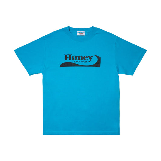H.WAVE LOGO TEE BLUE