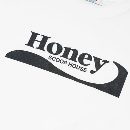 H.WAVE LOGO TEE WHITE